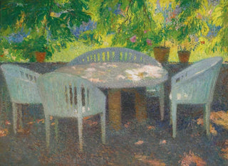 Under the large chestnut tree of Marquayrol - Henri Martin — artwork view