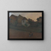 Twilight in the Valley - Henri Martin — framed artwork on a wall
