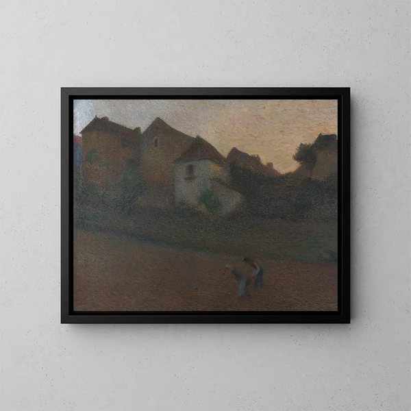 Twilight in the Valley - Henri Martin — framed artwork on a wall