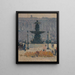 one of the fountains of Place de la Concorde, Paris - Henri Martin — framed artwork on a wall