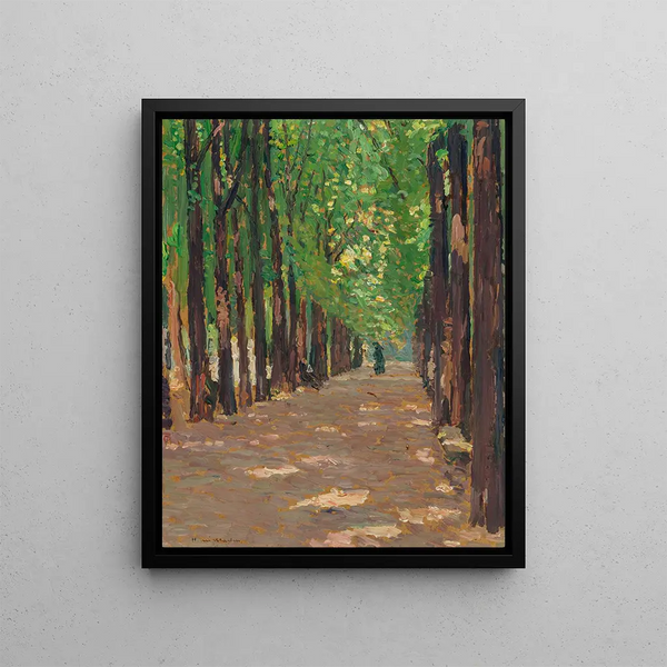 a pathway in the Château de Versailles Park - Henri Martin — framed artwork on a wall