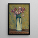 Vase de fleurs - Henri Martin — framed artwork on a wall
