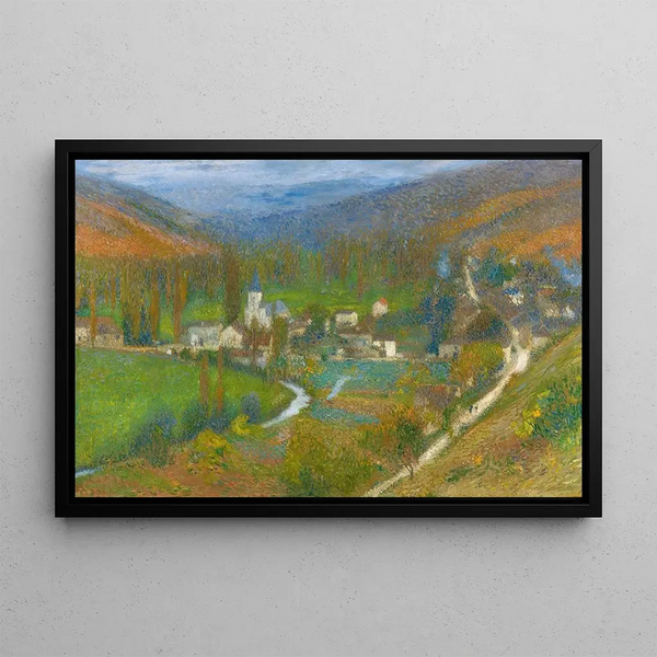 General view of Labastide-du-Vert from the top of Marquayrol park - Henri Martin — framed artwork on a wall