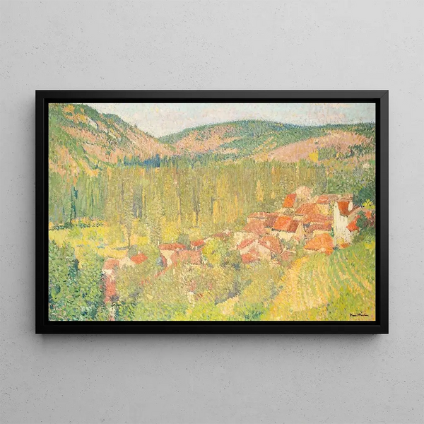 View of Labastide-du-Vert - Henri Martin — framed artwork on a wall