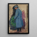 Study for the war memorial L'homme avec une couronne mortuaire de laurier - Henri Martin — framed artwork on a wall