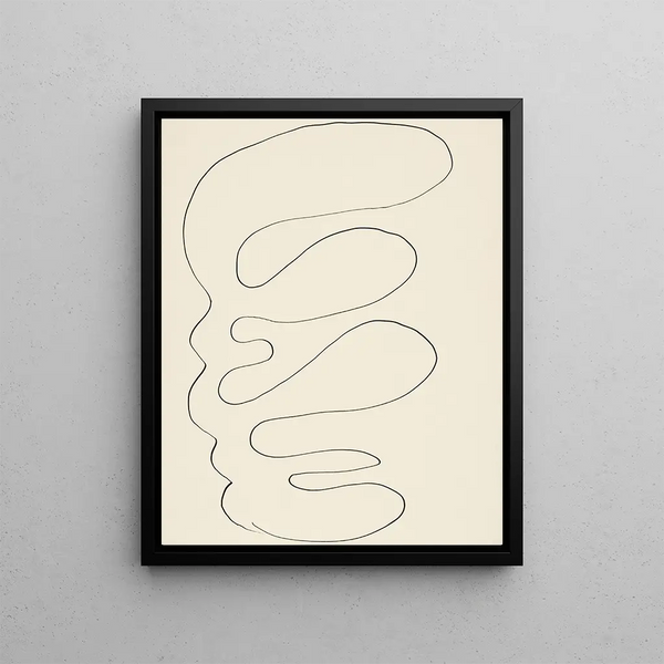 Arabesque Painting - Henri Matisse — framed artwork on a wall