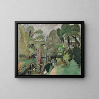 The Little Fisherman of Maintenon - Henri Matisse — framed artwork on a wall