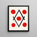 Losange - Henri Matisse — framed artwork on a wall