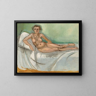 Nude half-reclining - Henri Matisse — framed artwork on a wall