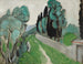 Landscape with cypresses and olive trees near Nice - Henri Matisse — artwork view