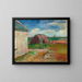 Landscape in Brittany - Henri Matisse — framed artwork on a wall