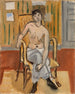 Nude sitting in a bronzed room - Henri Matisse — artwork view