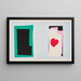 The Heart - Henri Matisse — framed artwork on a wall