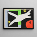 The swimmer in the basin - Henri Matisse — framed artwork on a wall