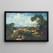 View of the Santa Teresa convent from the heights of Paula Matos - Henri Nicolas Vinet — framed artwork on a wall