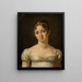 Portrait Painting of a Lady - Henri Nicolas van Gorp — framed artwork on a wall