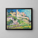 Le village de Gassin - Henri Person — framed artwork on a wall