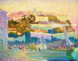 Voiles au sec à Cassis - Henri Person — artwork view