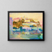 Voiles au sec à Cassis - Henri Person — framed artwork on a wall