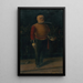 Self-portrait as a fencing master - Henri Petit — framed artwork on a wall