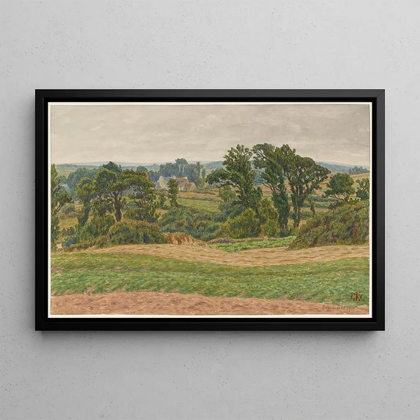 Après le crachin Morgat - Henri Rivière — framed artwork on a wall