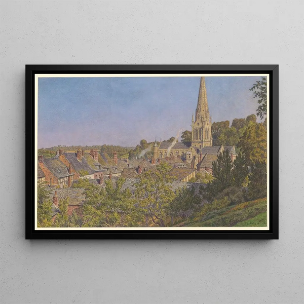 Auffay - Henri Rivière — framed artwork on a wall