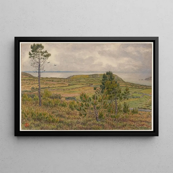 Bay of Douarnenez, Morgat - Henri Rivière — framed artwork on a wall