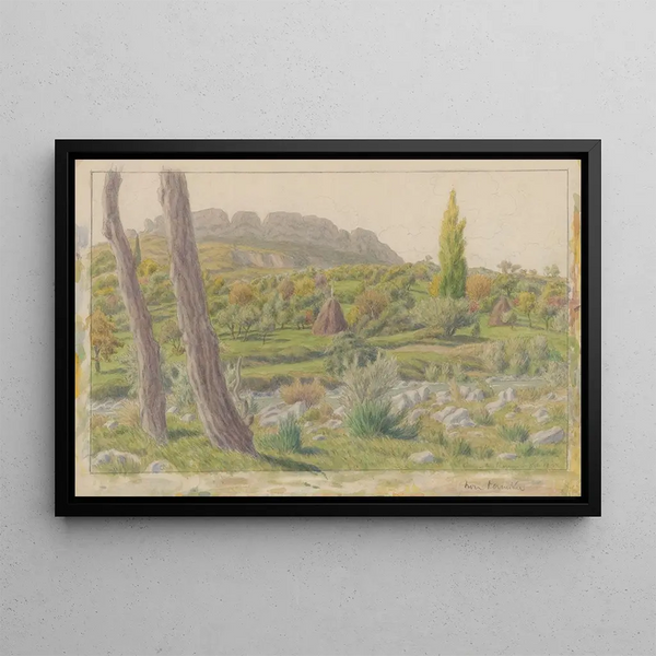 Buis-les-Baronnies Painting - Henri Rivière — framed artwork on a wall
