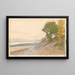 Buis-les-Baronnies, l'Ouvèze - Henri Rivière — framed artwork on a wall