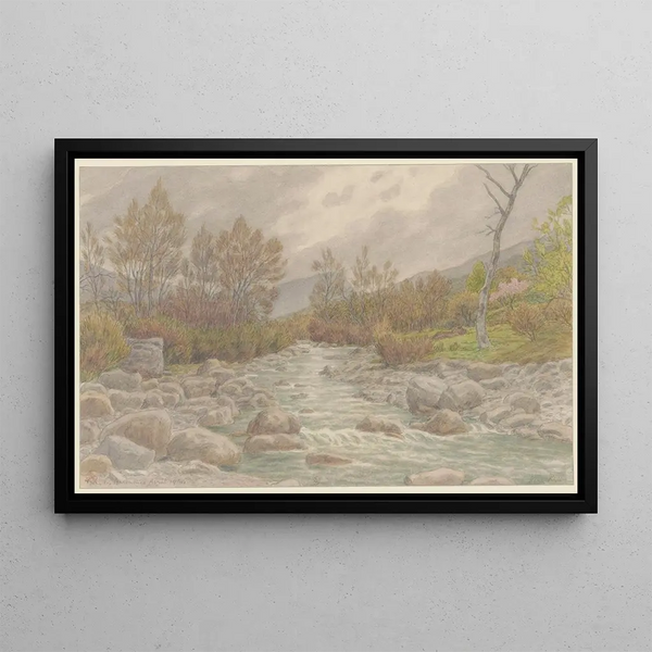 Buis-les-Baronnies, le Ménon - Henri Rivière — framed artwork on a wall