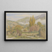Buis-les-Baronnies vallée de l'Ouvèze - Henri Rivière — framed artwork on a wall