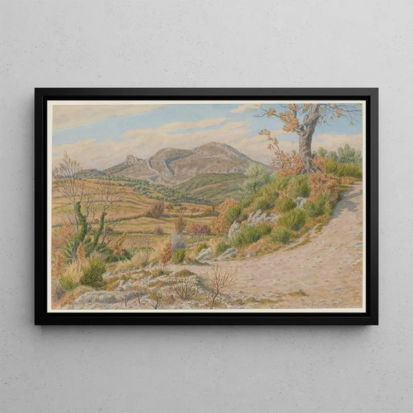 Buis-les-Baronnies Painting - Henri Rivière — framed artwork on a wall