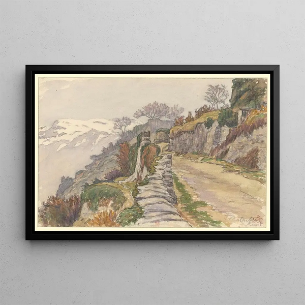 Conflans - Henri Rivière — framed artwork on a wall