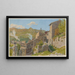 in the old town of Nyons - Henri Rivière — framed artwork on a wall