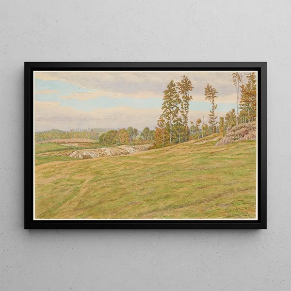 Environs de Clères - Henri Rivière — framed artwork on a wall