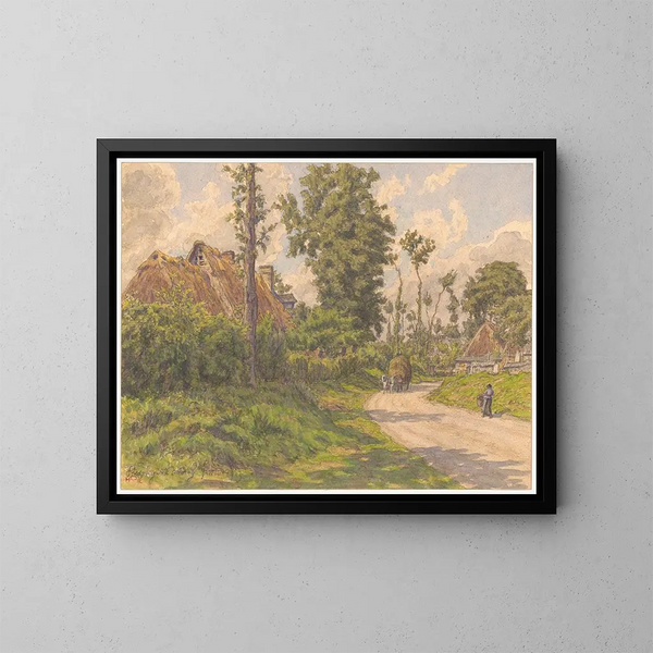 Fresnay le Long - Henri Rivière — framed artwork on a wall