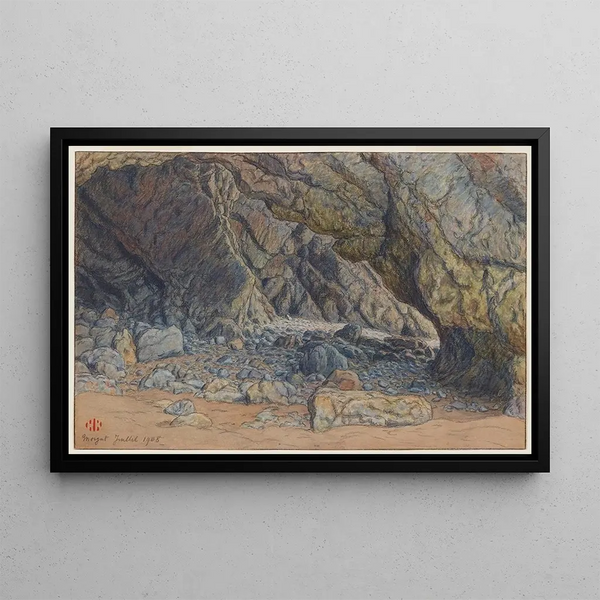 Capri, Marina Piccola - Henri Rivière — framed artwork on a wall