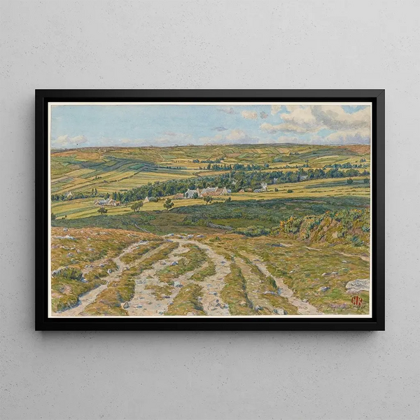 Landes de Lesquiffinec, Morgat - Henri Rivière — framed artwork on a wall