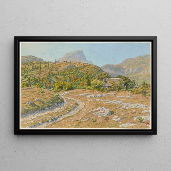 Le Granier Barberaz - Henri Rivière — framed artwork on a wall
