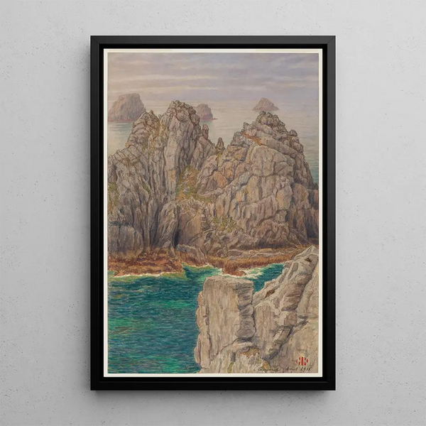 Les tas de pois Camaret - Henri Rivière — framed artwork on a wall