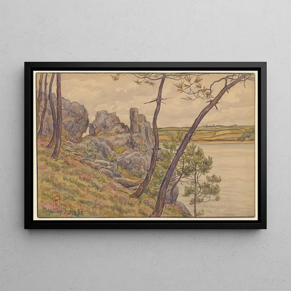 Loguivy Landiris Painting - Henri Rivière — framed artwork on a wall