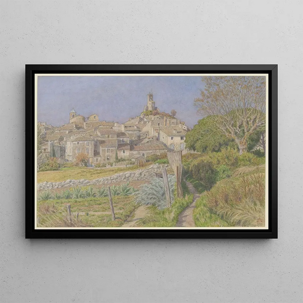 Lourmarin Painting - Henri Rivière — framed artwork on a wall