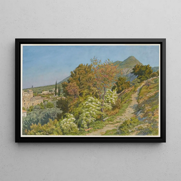Nyons - Henri Rivière — framed artwork on a wall