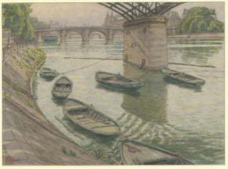 Paris, Quai du Louvre - Henri Rivière — artwork view