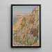 Roc Neveu La falaise de l'oiseau Loguivy - Henri Rivière — framed artwork on a wall
