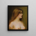 Portrait of a Young Woman - Henri Rondel — framed artwork on a wall