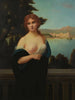 Young woman in a landscape - Henri Rondel — artwork view
