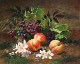 Nature morte forestière avec pêches et raisins - Henri Rousseau — artwork view