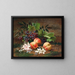 Nature morte forestière avec pêches et raisins - Henri Rousseau — framed artwork on a wall