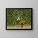 Banana Harvest - Henri Rousseau — framed artwork on a wall